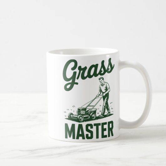 Mug Push Lawn Mower Legend Gr Master Dad Funny Mowing  (Droite)