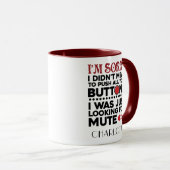 Mug Push Your Buttons Maman Gag (Devant droit)
