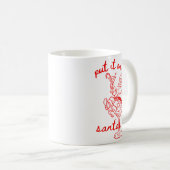 Mug Put It On Santas Tab Funny Christmas Santa Tail Re (Devant droit)