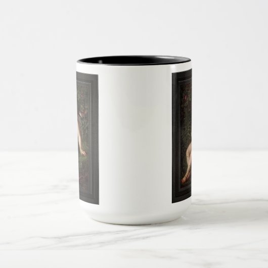 Mug Putto Alimenter Une Fraise À Un Oiseau (Centre)