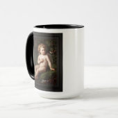 Mug Putto Alimenter Une Fraise À Un Oiseau (Devant gauche)
