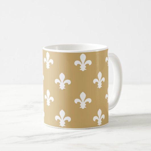 Mug Putty Neutral Fleur de Lys (Devant droit)
