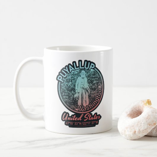 MUG PUYALLUP - WASHINGTON VINTAGE (Avec donut)