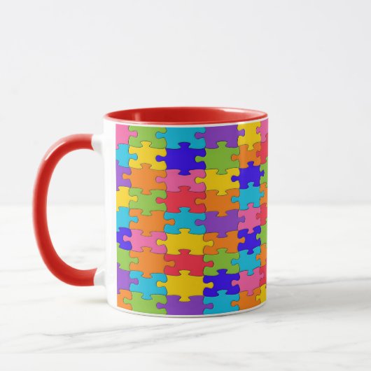 Mug Puzzle coloré (Gauche)