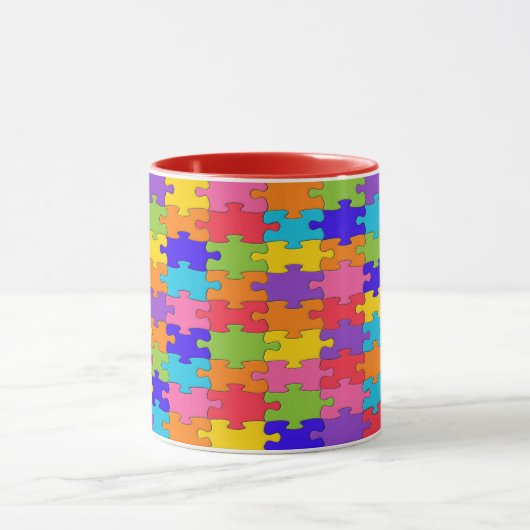 Mug Puzzle coloré (Centre)