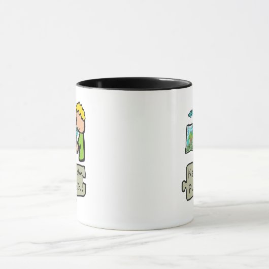 Mug Puzzle Conserver le calme (Centre)