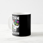 Mug Puzzle de dinosaure T-Rex pour la sensibilisation (Devant gauche)