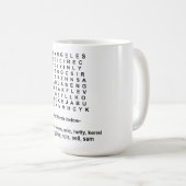 Mug Puzzle de LA de NCIS (Devant droit)