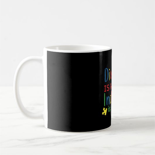 Mug Puzzle de la diversité de l'autisme Imprimer (Gauche)