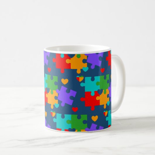 Mug Puzzle de la vie (Devant droit)