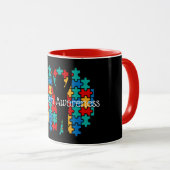 Mug Puzzle de l'autisme (Devant droit)
