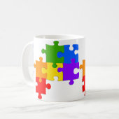 Mug Puzzle de LGBT (Devant gauche)