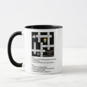 Mug Puzzle de mots croisés pour les amateurs de cinéma (Gauche)