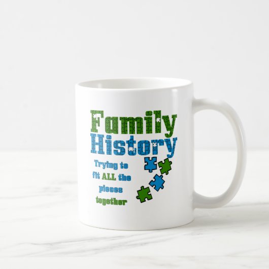 Mug Puzzle d'histoire familiale (Droite)