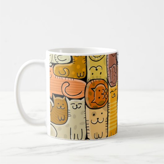 Mug Puzzle Funny Chats House sans joint (Gauche)