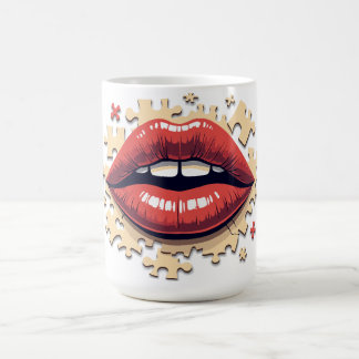 Mug Puzzle lèvres pop