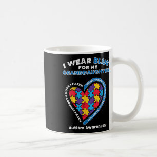 Mug Puzzle Porte Bleu Pour Grand-Fille Autisme Lauréat