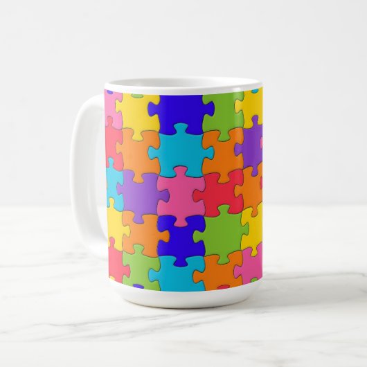 Mug Puzzle Puzzle Puzzle Puzzle (Devant gauche)