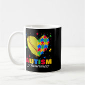 Mug Puzzle Softbyll Ll Heart Sensibilisation sur l'aut (Gauche)