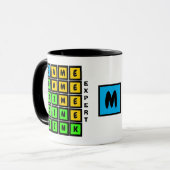 Mug Puzzle WORD GAME DINK Pickleball MONOGRAMME (Devant gauche)