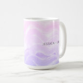Mug Pyjama Party Rose Pastel Violet Moderne (Devant droit)