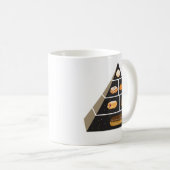 Mug Pyramide alimentaire de beignet (Devant droit)