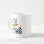 Mug Pyramide de chats - Groupe de chats (Devant gauche)