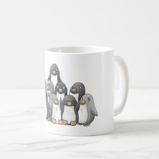 Mug Pyramide de pingouin (Devant droit)