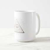 Mug Pyramide mystique — L'oeil de la Providence (Devant droit)