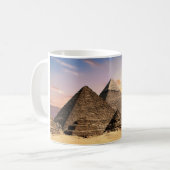 Mug Pyramides de Gizeh Antiques au Coucher du Soleil - (Devant gauche)