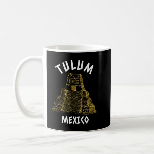 Mug Pyramides et ruines mayas Tulum Mexique Vacances (Gauche)