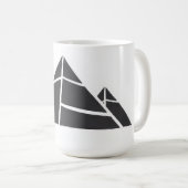 Mug Pyramides noires et blanches (Devant droit)