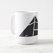 Mug Pyramides noires et blanches (Devant gauche)