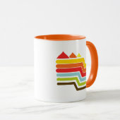 Mug Pyramides rétro (Devant droit)