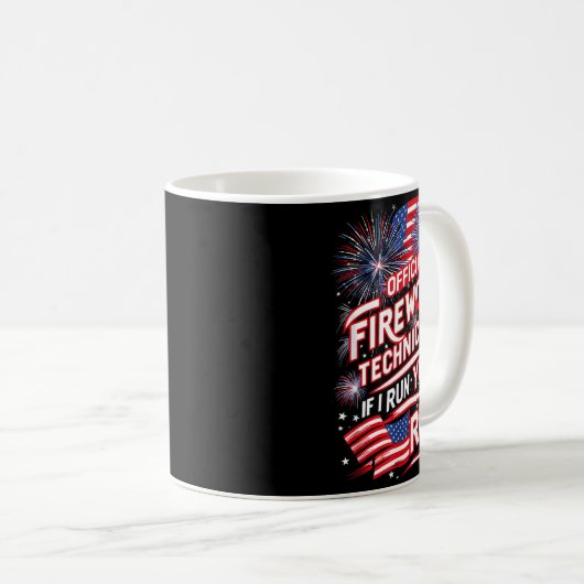 Mug Pyro-technician Firework Technician 4th Of July Fu (Devant droit)