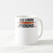 Mug Pyromane du lancer de boue - Céramique Poterie (Devant droit)