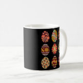 Mug Pysanky Oeuf de Pâques Joyeux Jour de Pâques Chass (Devant droit)