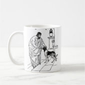Mug Pythagore avec le chien (Gauche)