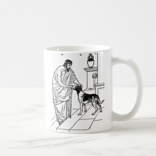 Mug Pythagore avec le chien (Droite)