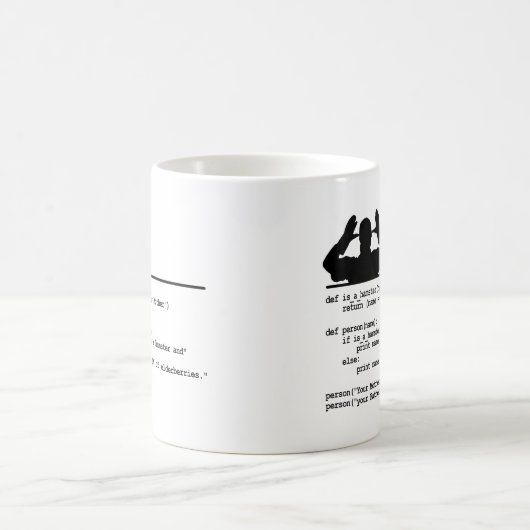 Mug Python Code-Votre mère était un hamster (Centre)