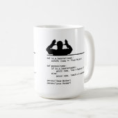 Mug Python Code-Votre mère était un hamster (Devant droit)