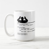 Mug Python Code-Votre mère était un hamster (Gauche)