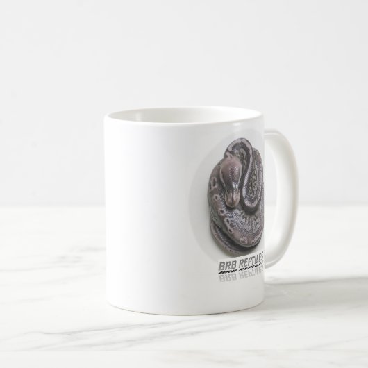 Mug Python de boule d'étain - customisé (Devant droit)