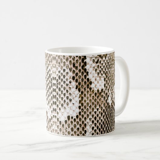 Mug python skin, snake pattern, animal skin pattern de (Devant droit)