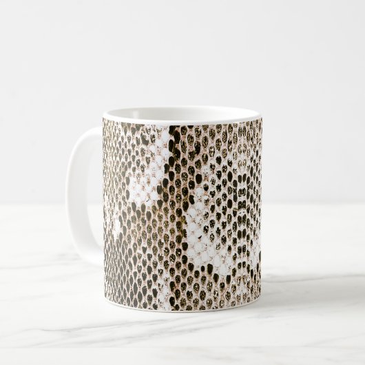 Mug python skin, snake pattern, animal skin pattern de (Devant gauche)