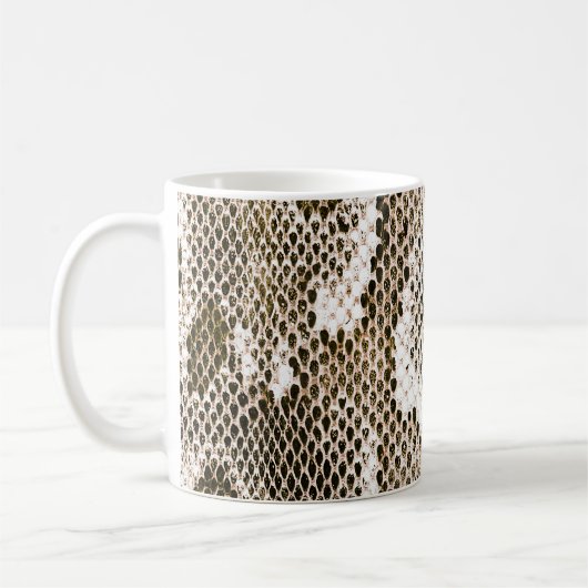 Mug python skin, snake pattern, animal skin pattern de (Gauche)