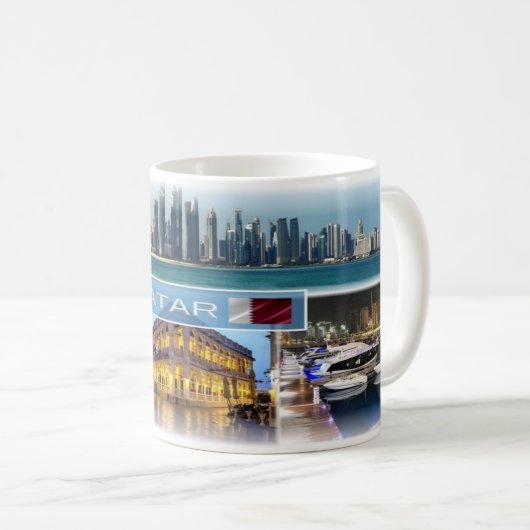Mug QA Qatar - (Devant droit)
