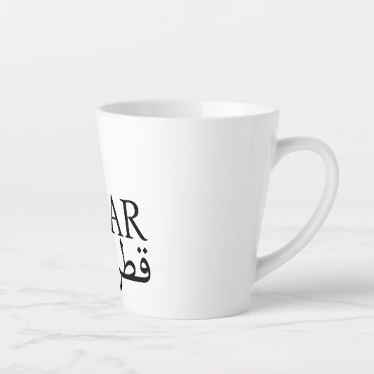 Mug-Qatar - White/Sml Latte Mug (Droite)