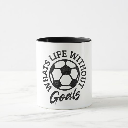 Mug Qu’est-ce que la vie sans objectifs – Minimalisme (Centre)