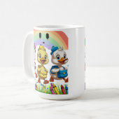 Mug "Quacking into Kindergarten!" – Cute Duck Back-to- (Devant gauche)